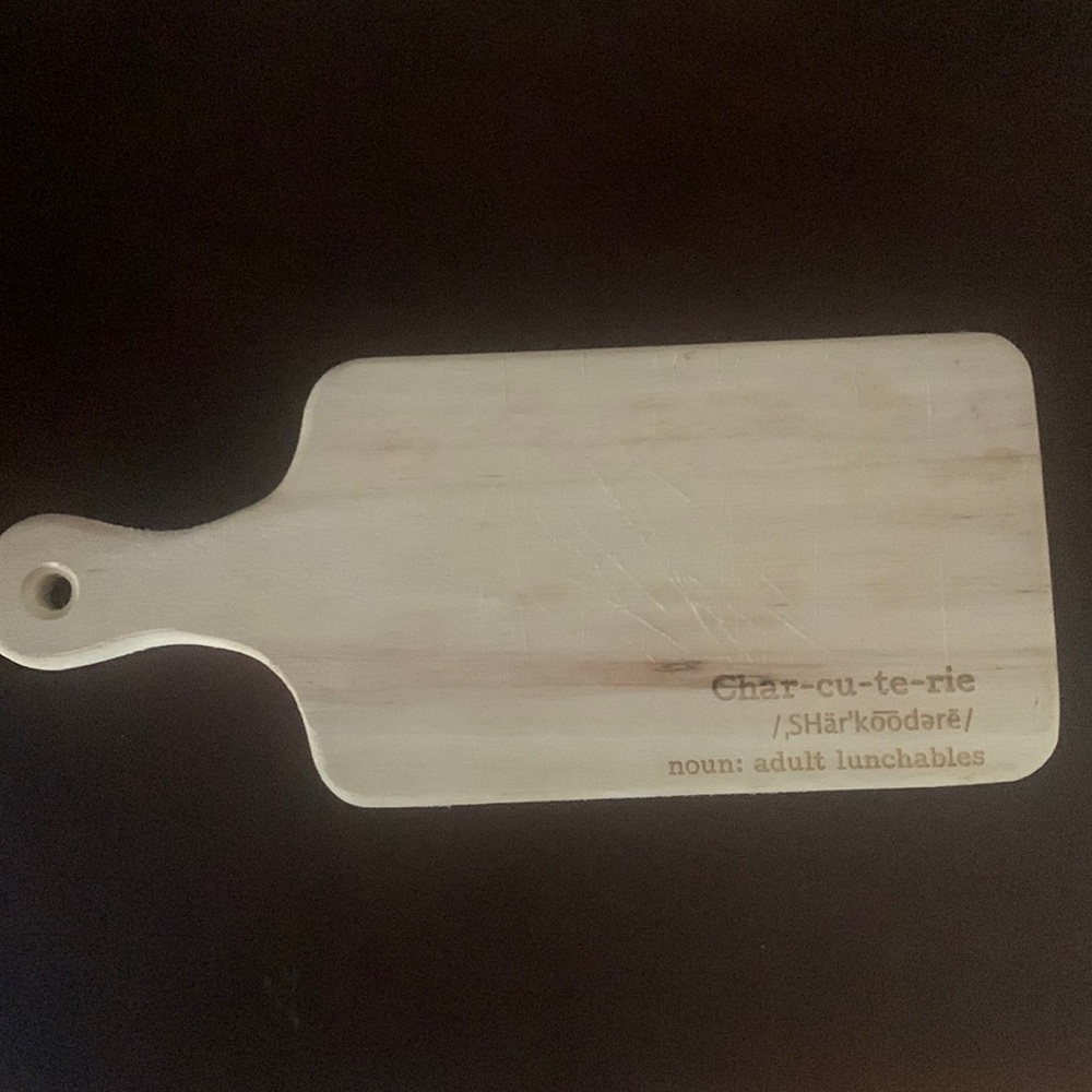 Small wooden cute  charcuterie board